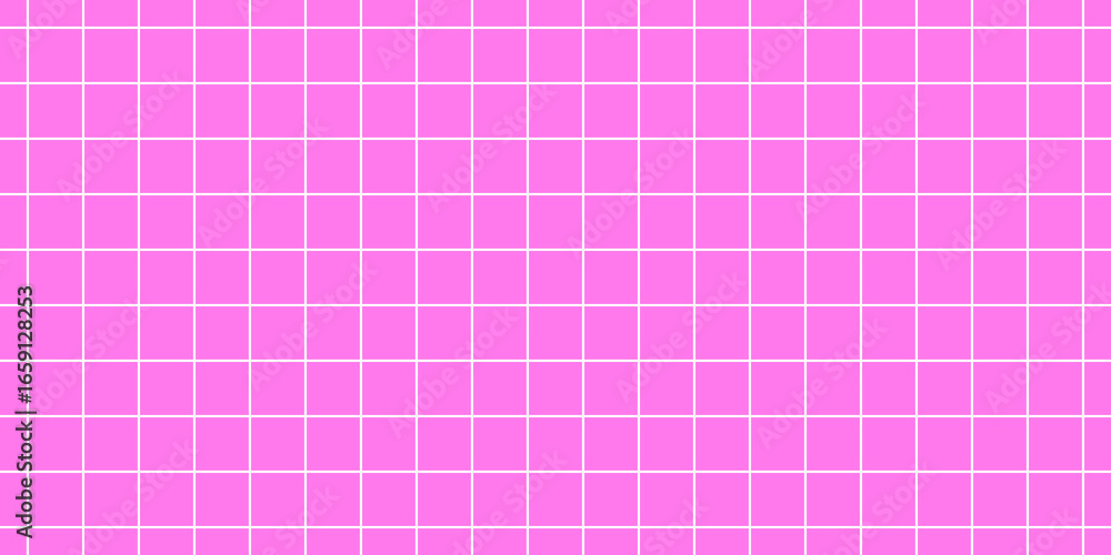 Fototapeta premium Pink grid seamless pattern illustration