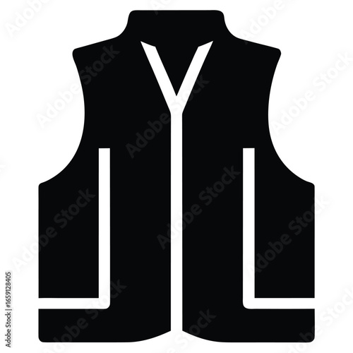 Vector black vest icon