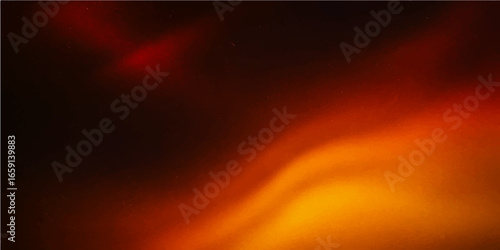 Vibrant abstract fire waves glow with hot red and orange energy against a dark, textured background