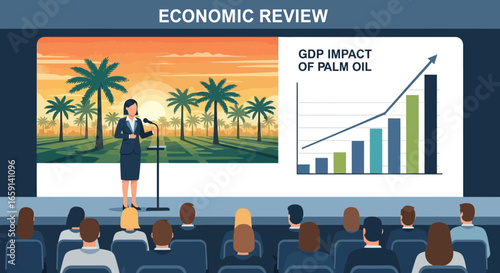 Presentation on Palm Oil's Economic Influence with Audience Engagement View