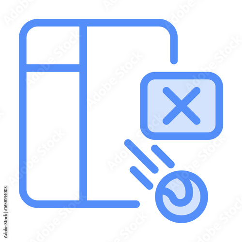 out icon with linear color style