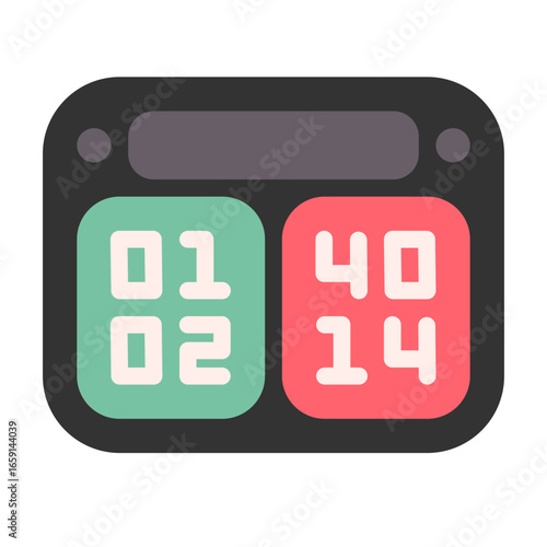 advantage point icon with flat style