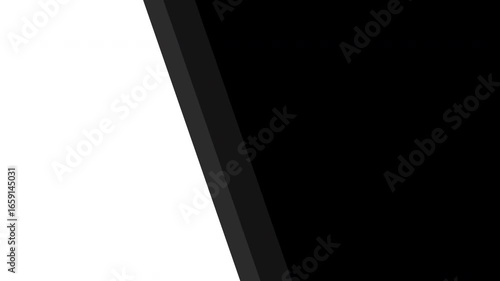 Flat Design Transition – Minimalist Diagonal Swipe Animation. Transparent Background Alpha Channel Only On 4K