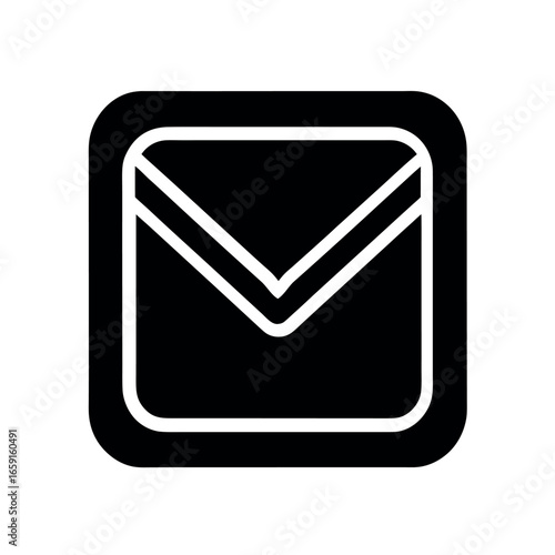 Email black color icon