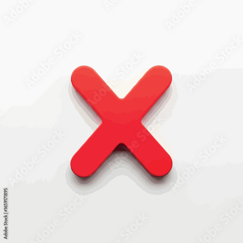 Vector vector art of red cross symbol transparent background