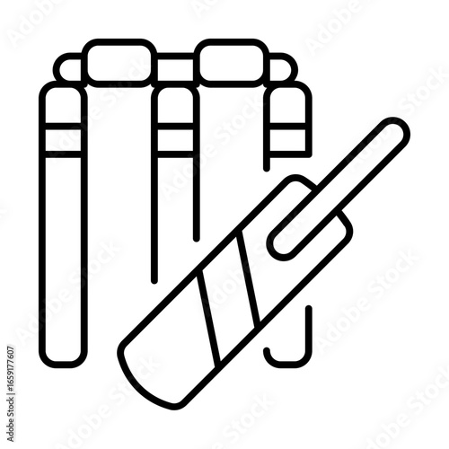 wicket icon with thin style