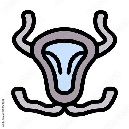 guard icon with flat line style