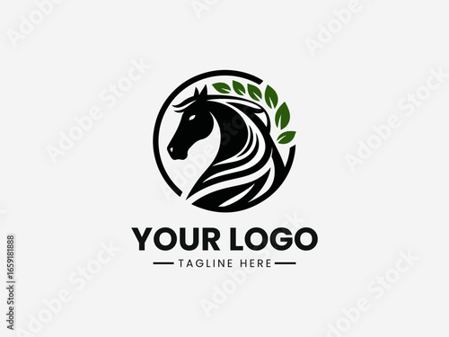 Graceful kudu antelope with elegant horns and leaf motif in nature vector logo