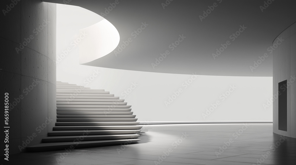Obraz premium Abstract minimalist backgrounds with soft gradients and smooth organic shapes. Clean negative space, balanced composition, and calm color palettes for web design, presentations, social media, posters,