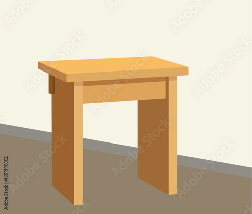Modern minimalist stool for home decor projects, lifestyle staging, or furniture design presentations