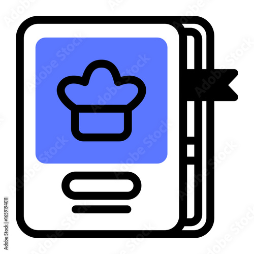 This Cook book icon is suitable for Food, Cooking, Culinary, etc.
