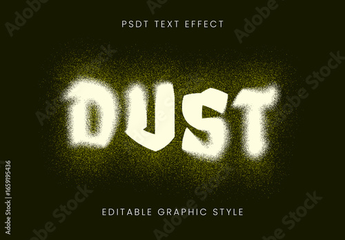 Yellow And White Dust Spray Font Bold Grunge Text Effect