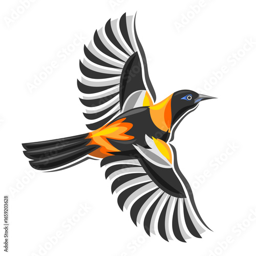 Venezuelan troupial bird