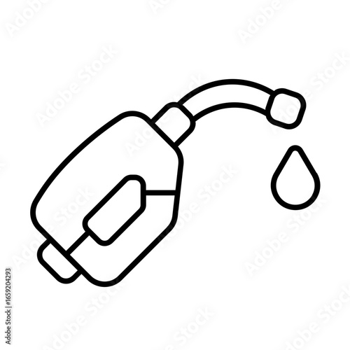 fuel oil icon with thin style