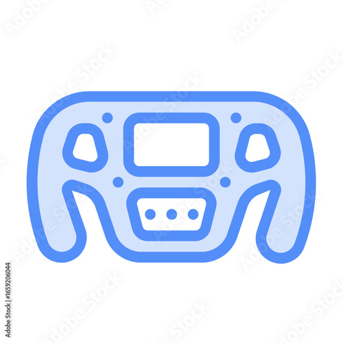 steering wheel icon with linear color style
