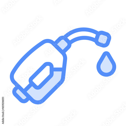 fuel oil icon with linear color style