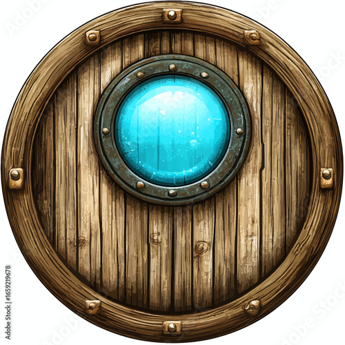 Wooden porthole 