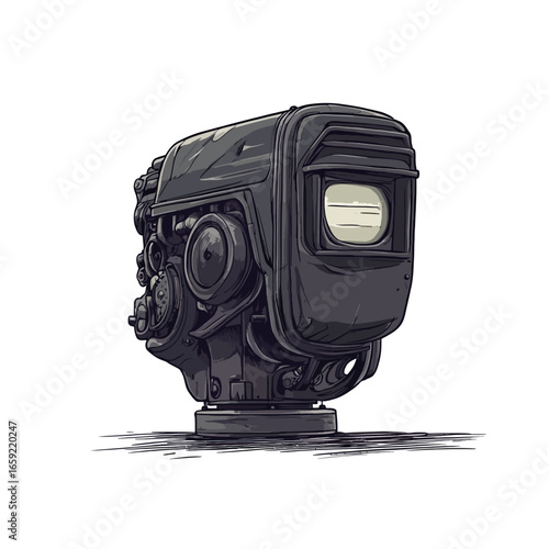 Gearbox on a white background 