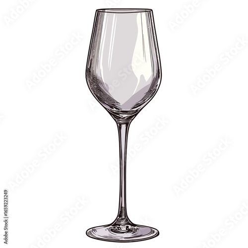 empty glass isolated White background 