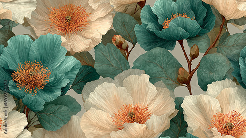 Wallpaper Mural flowers in the garden Torontodigital.ca