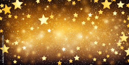 abstract festive golden sta...