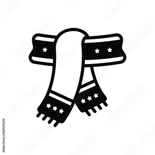 Black solid icon for muffler