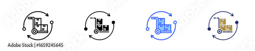 Procurement  Icon Set Multiple Style Collection