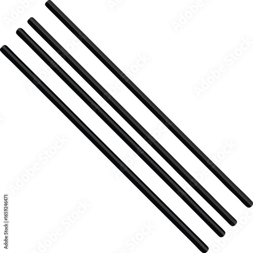 chopsticks on a white background