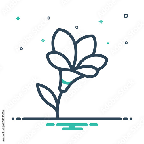 Mix icon for freesia