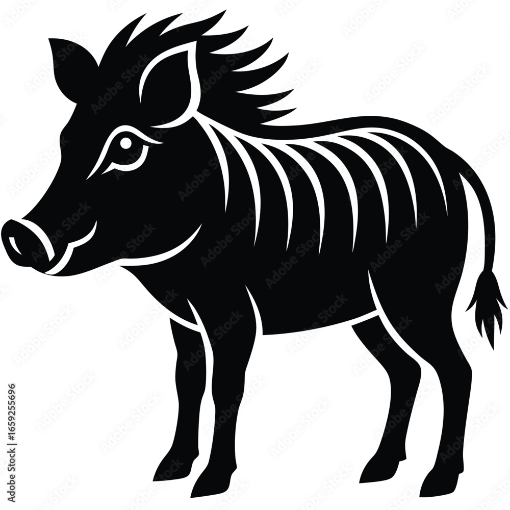 Obraz premium warthog vector