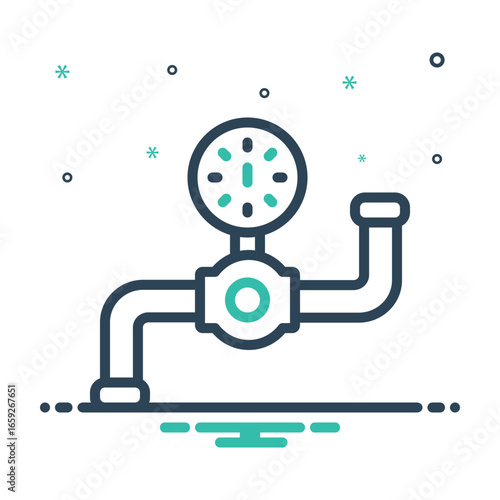 Mix icon for gas line