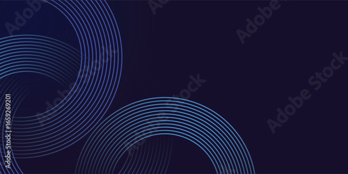 abstract dark background with glowing lines circles