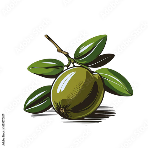green olive branch