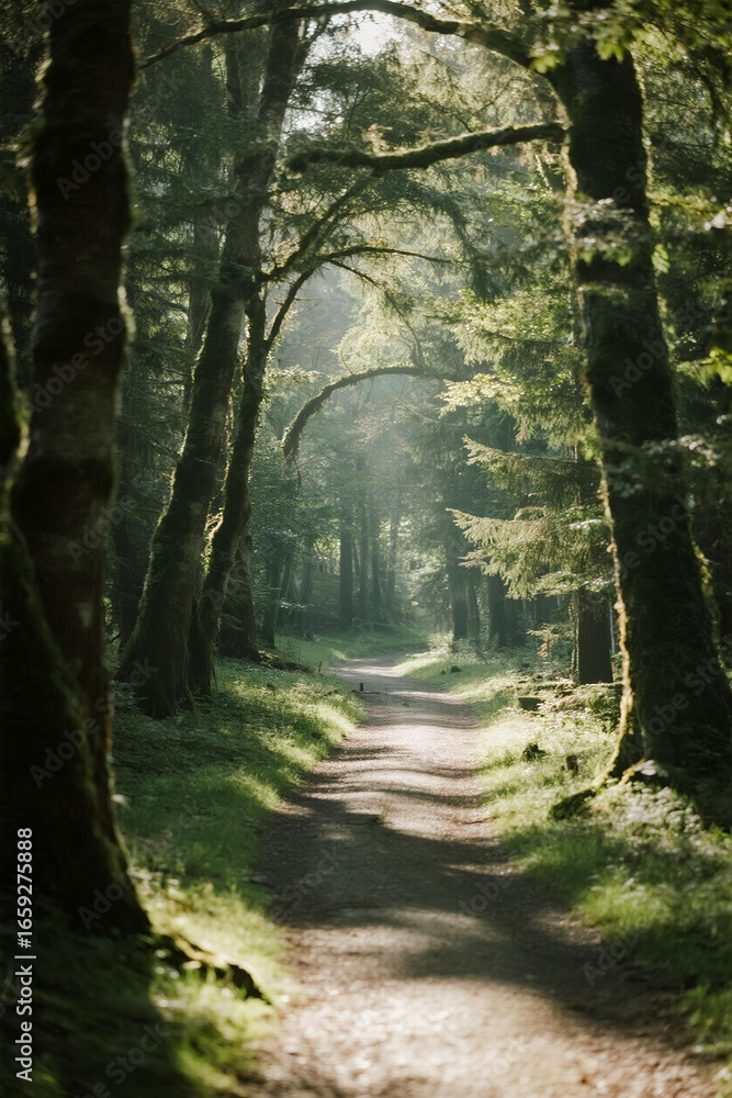 Obraz premium road in the forest