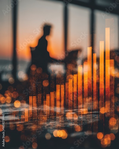 Business growth analysis urban office space data visualization infographic