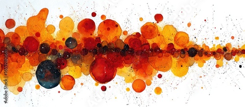 Colorful Abstract Dots Swirl