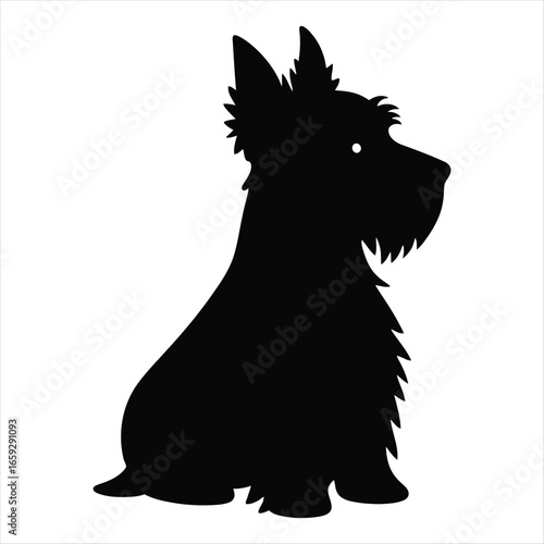 Scottish Terrier Silhouette A Classic Canine Illustration