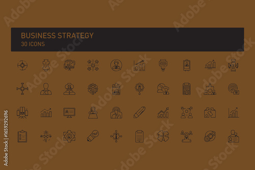 Collection of ancient egyptian hieroglyphs and symbols on a brown background