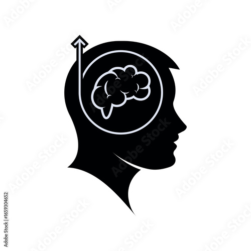Learning Development Icon. Update, Upgrade Knowledge.