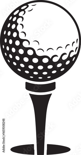 golf ball on tee