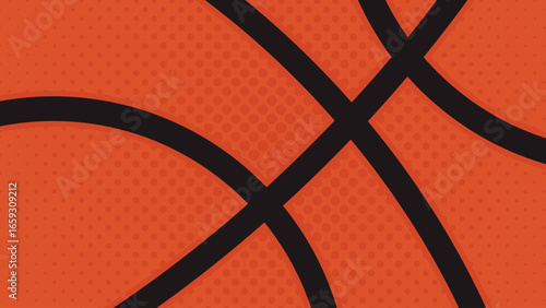Orange basketball banner background, basketball texture