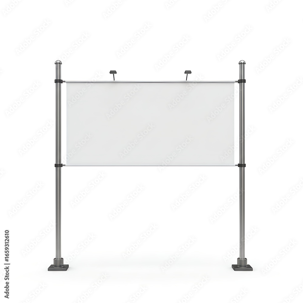 Obraz premium Adjustable Double Post Banner Stand with Top Banner Support