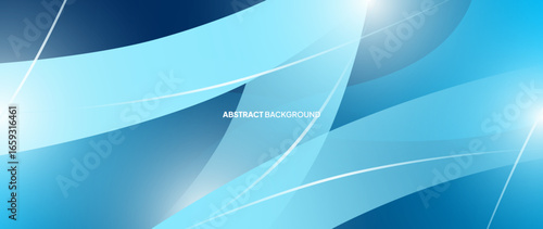 Blue abstract background with round objects overlapping each other to form a beautiful pattern. Vector template for digital lux business banner, contemporary formal invitation, luxury voucher