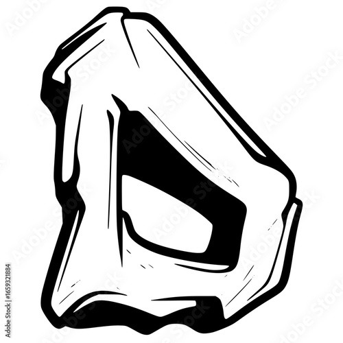 Graffiti style letter d