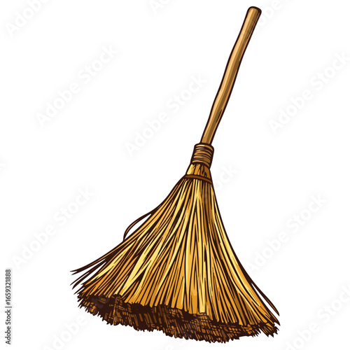 christmas broom, decoration, christmas, festival, vector, transparent background, xmas, winter, celebration, present, ornament, isolated