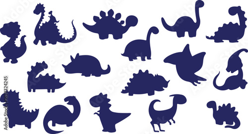 Dinosaur silhouette vector, prehistoric reptile icon, jurassic dinosaur symbol, dinosaur t rex silhouette, stegosaurus vector design, dinosaur clipart shape, brontosaurus icon vector, dinosaur wildlif