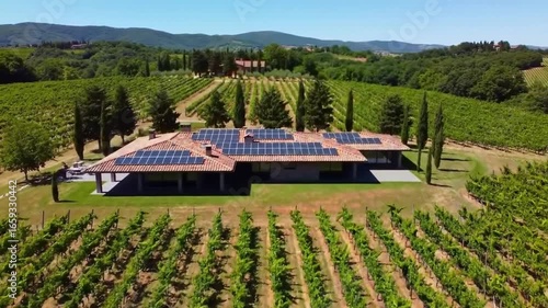 Vineyard Villa with Solar Panels Sustainable Living in the Italian Countryside
