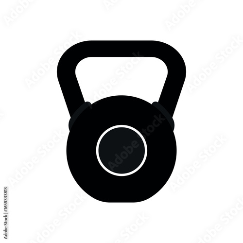 Heavy Weight. Kettle Bell, Gym Equipment. Fitness Element.