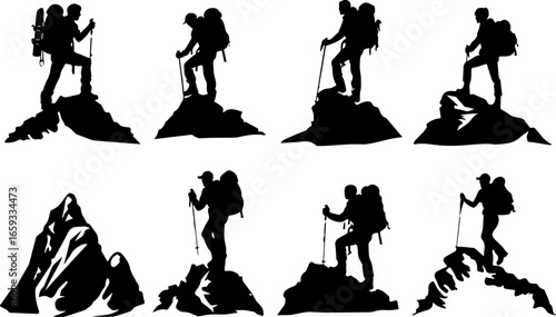 "Trailblazing Trio: Hiking in Sync"