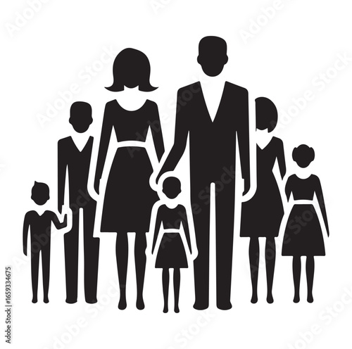 Family man and women grouping people avatar icon vector99